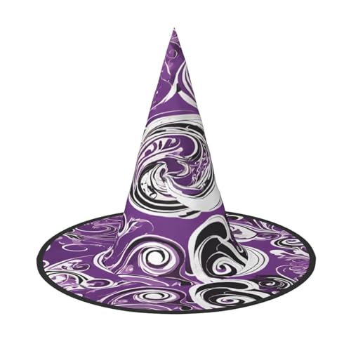 JAYWIS Die Meereshexe inspiriert – Druck voller Abdeckung Halloween Hut Erwachsene – verstaubare Hexe Kopfbedeckung für Renaissance-Messen, Gothic-Partys und Festivals von JAYWIS