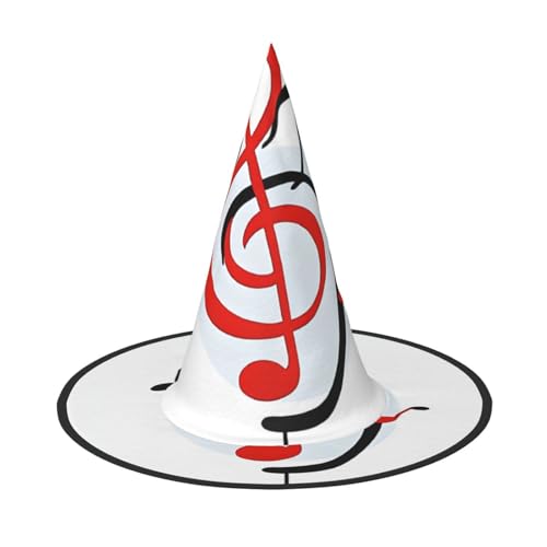 JAYWIS Farbige Musik, voller Druck, Halloween-Hut für Erwachsene, verstaubare Hexen-Kopfbedeckung für Renaissance-Messen, Gothic-Partys und Festivals JAYWIS Farbige Musik, voller Druck, Halloween-Hut für Erwachsene, verstaubare Hexen-Kopfbedeckung für Renaissance-Messen, Gothic-Partys und Festivals von JAYWIS