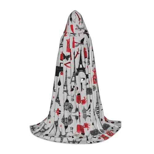 JAYWIS Französisches Modemodell Frettchen – Druck Jugend Kapuzenumhang – bedruckter verstellbarer Umhang für Teenager, Halloween-Abenteuer, Partys und festliche Anlässe, Größe M JAYWIS Französisches Modemodell Frettchen – Druck Jugend Kapuzenumhang – bedruckter verstellbarer Umhang für Teenager, Halloween-Abenteuer, Partys und festliche Anlässe, Größe M von JAYWIS