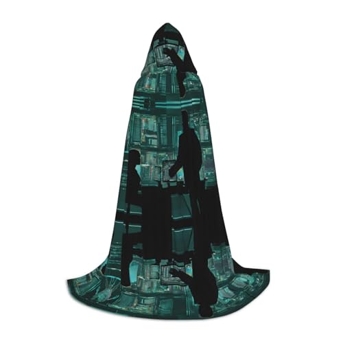 JAYWIS Hacker Attack Kapuzenumhang für Jugendliche, bedruckt, verstellbar, für Teenager, Halloween-Abenteuer, Partys und festliche Anlässe, Größe S JAYWIS Hacker Attack Kapuzenumhang für Jugendliche, bedruckt, verstellbar, für Teenager, Halloween-Abenteuer, Partys und festliche Anlässe, Größe S von JAYWIS