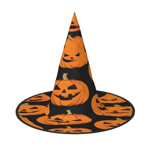 JAYWIS Halloween – Bedruckter Halloween-Hut für Erwachsene, verstaubare Hexen-Kopfbedeckung für Renaissance-Messen, Gothic-Partys und Festivals JAYWIS Halloween – Bedruckter Halloween-Hut für Erwachsene, verstaubare Hexen-Kopfbedeckung für Renaissance-Messen, Gothic-Partys und Festivals von JAYWIS