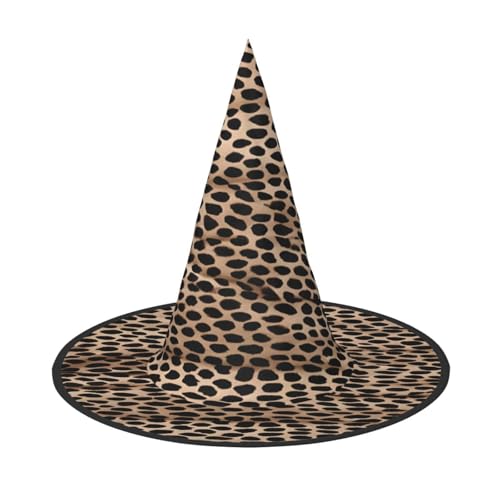 JAYWIS Halloween-Hut mit Leopardenmuster, volle Abdeckung, für Erwachsene, verstaubare Hexen-Kopfbedeckung für Renaissance-Messen, Gothic-Partys und Festivals JAYWIS Halloween-Hut mit Leopardenmuster, volle Abdeckung, für Erwachsene, verstaubare Hexen-Kopfbedeckung für Renaissance-Messen, Gothic-Partys und Festivals von JAYWIS