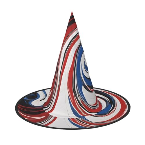 JAYWIS Halloween-Hut mit Marmor-Motiv, volle Abdeckung, für Erwachsene, verstaubar, für Renaissance-Messen, Gothic-Partys und Festivals von JAYWIS