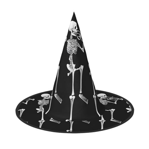JAYWIS Halloween-Totenkopf-Druck, volle Abdeckung, Halloween-Hut für Erwachsene, verstaubare Hexen-Kopfbedeckung für Renaissance-Messen, Gothic-Partys und Festivals JAYWIS Halloween-Totenkopf-Druck, volle Abdeckung, Halloween-Hut für Erwachsene, verstaubare Hexen-Kopfbedeckung für Renaissance-Messen, Gothic-Partys und Festivals von JAYWIS