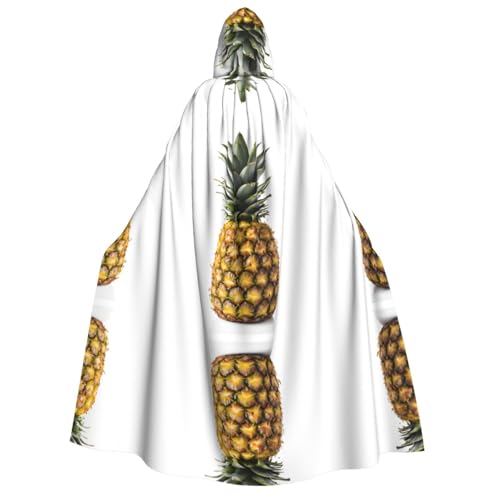 JAYWIS Halloween-Umhang mit Ananas-Muster für Erwachsene, mit Kapuze, bedruckter Umhang in voller Länge für Festivals, Gothic-Events und Kostümpartys JAYWIS Halloween-Umhang mit Ananas-Muster für Erwachsene, mit Kapuze, bedruckter Umhang in voller Länge für Festivals, Gothic-Events und Kostümpartys von JAYWIS
