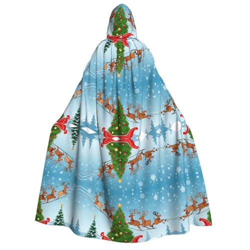 JAYWIS Halloween-Umhang mit Aufschrift "Merry Christmas", bedruckter Umhang mit Kapuze, für Festivals, Gothic-Veranstaltungen und Kostümpartys JAYWIS Halloween-Umhang mit Aufschrift "Merry Christmas", bedruckter Umhang mit Kapuze, für Festivals, Gothic-Veranstaltungen und Kostümpartys von JAYWIS