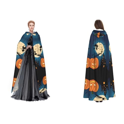 JAYWIS Halloween-Umhang mit Kapuze für Erwachsene, verstellbarer Umhang für Halloween-Kostüme, Festivals und Gothic-Events JAYWIS Halloween-Umhang mit Kapuze für Erwachsene, verstellbarer Umhang für Halloween-Kostüme, Festivals und Gothic-Events von JAYWIS
