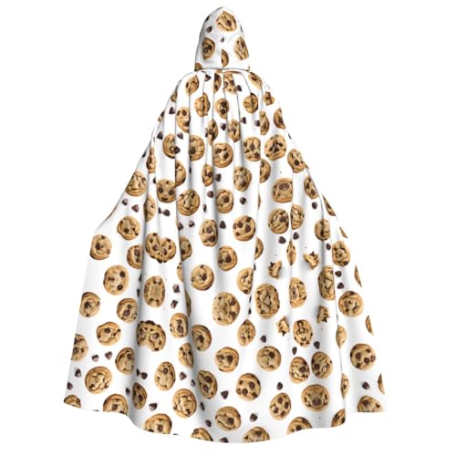 JAYWIS Halloween-Umhang mit Lebensmittel-Schokoladenkeksen – bedruckter Halloween-Umhang mit Kapuze für Erwachsene, voller Länge, für Festivals, Gothic-Veranstaltungen und Kostümpartys JAYWIS Halloween-Umhang mit Lebensmittel-Schokoladenkeksen – bedruckter Halloween-Umhang mit Kapuze für Erwachsene, voller Länge, für Festivals, Gothic-Veranstaltungen und Kostümpartys von JAYWIS