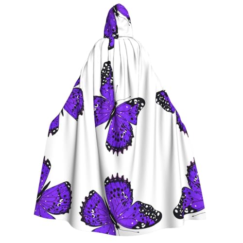 JAYWIS Halloween-Umhang mit Schmetterlings-Aufdruck für Erwachsene, bedruckt, für Festivals, Gothic-Veranstaltungen und Kostümpartys von JAYWIS