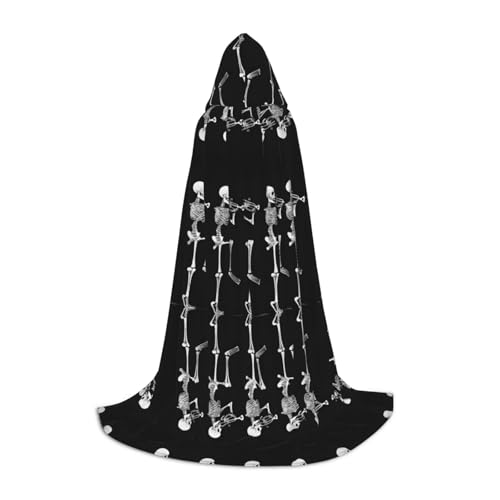 JAYWIS Halloween-Umhang mit Totenkopf-Druck, bedruckt, verstellbar, für Teenager, Halloween-Abenteuer, Partys und festliche Anlässe, Größe M JAYWIS Halloween-Umhang mit Totenkopf-Druck, bedruckt, verstellbar, für Teenager, Halloween-Abenteuer, Partys und festliche Anlässe, Größe M von JAYWIS