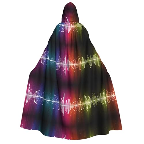 JAYWIS Halloween-Umhang mit farbigen Musiknoten – bedruckter Halloween-Umhang mit Kapuze für Erwachsene, durchgehender Umhang für Festivals, Gothic-Veranstaltungen und Kostümpartys JAYWIS Halloween-Umhang mit farbigen Musiknoten – bedruckter Halloween-Umhang mit Kapuze für Erwachsene, durchgehender Umhang für Festivals, Gothic-Veranstaltungen und Kostümpartys von JAYWIS