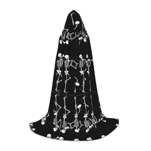 JAYWIS Halloween beweglicher Skelett-Schädel – bedruckter verstellbarer Umhang für Teenager, Halloween-Abenteuer, Partys und festliche Anlässe, Größe M JAYWIS Halloween beweglicher Skelett-Schädel – bedruckter verstellbarer Umhang für Teenager, Halloween-Abenteuer, Partys und festliche Anlässe, Größe M von JAYWIS