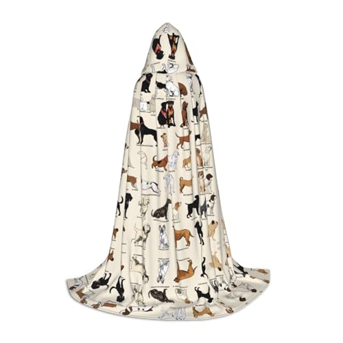 JAYWIS Kapuzenumhang für Hunderassen, bedruckt, verstellbar, für Teenager, Halloween-Abenteuer, Partys und festliche Anlässe, Größe S JAYWIS Kapuzenumhang für Hunderassen, bedruckt, verstellbar, für Teenager, Halloween-Abenteuer, Partys und festliche Anlässe, Größe S von JAYWIS