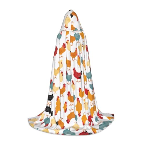 JAYWIS Kapuzenumhang mit Aufschrift "A Brood of Chickens", bedruckt, verstellbar, für Teenager, Halloween-Abenteuer, Partys und festliche Anlässe, Größe M JAYWIS Kapuzenumhang mit Aufschrift "A Brood of Chickens", bedruckt, verstellbar, für Teenager, Halloween-Abenteuer, Partys und festliche Anlässe, Größe M von JAYWIS