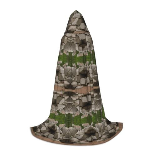 JAYWIS Kapuzenumhang mit Berg-Leopardenmuster, bedruckt, verstellbar, für Teenager, Halloween-Abenteuer, Partys und festliche Anlässe, Größe M von JAYWIS