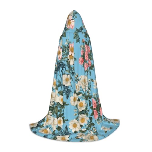 JAYWIS Kapuzenumhang mit Blumendruck, bedruckt, verstellbar, für Teenager, Halloween-Abenteuer, Partys und festliche Anlässe, Größe M JAYWIS Kapuzenumhang mit Blumendruck, bedruckt, verstellbar, für Teenager, Halloween-Abenteuer, Partys und festliche Anlässe, Größe M von JAYWIS