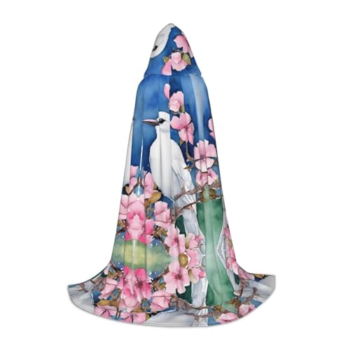 JAYWIS Kapuzenumhang mit Blumendruck, bedruckt, verstellbar, für Teenager, Halloween-Abenteuer, Partys und festliche Anlässe, Größe S JAYWIS Kapuzenumhang mit Blumendruck, bedruckt, verstellbar, für Teenager, Halloween-Abenteuer, Partys und festliche Anlässe, Größe S von JAYWIS