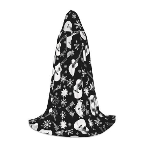 JAYWIS Kapuzenumhang mit Gitarrenmuster, bedruckt, verstellbar, für Teenager, Halloween-Abenteuer, Partys und festliche Anlässe, Größe L JAYWIS Kapuzenumhang mit Gitarrenmuster, bedruckt, verstellbar, für Teenager, Halloween-Abenteuer, Partys und festliche Anlässe, Größe L von JAYWIS