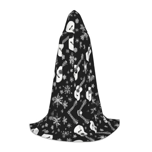JAYWIS Kapuzenumhang mit Gitarrenmuster, bedruckt, verstellbar, für Teenager, Halloween-Abenteuer, Partys und festliche Anlässe, Größe M JAYWIS Kapuzenumhang mit Gitarrenmuster, bedruckt, verstellbar, für Teenager, Halloween-Abenteuer, Partys und festliche Anlässe, Größe M von JAYWIS