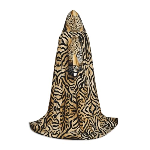 JAYWIS Kapuzenumhang mit Leopardenmuster, bedruckt, verstellbar, für Teenager, Halloween-Abenteuer, Partys und festliche Anlässe, Größe M JAYWIS Kapuzenumhang mit Leopardenmuster, bedruckt, verstellbar, für Teenager, Halloween-Abenteuer, Partys und festliche Anlässe, Größe M von JAYWIS