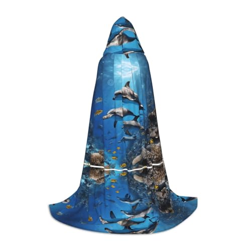 JAYWIS Killerwal Druck – Druck Jugend Kapuzenumhang – Bedruckter verstellbarer Umhang für Teenager, Halloween-Abenteuer, Partys und festliche Anlässe, Größe L JAYWIS Killerwal Druck – Druck Jugend Kapuzenumhang – Bedruckter verstellbarer Umhang für Teenager, Halloween-Abenteuer, Partys und festliche Anlässe, Größe L von JAYWIS