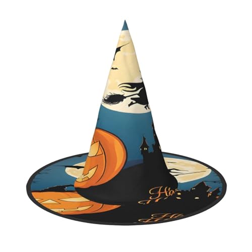 JAYWIS Kürbis Halloween – Druck volle Abdeckung Halloween Hut Erwachsene – verstaubare Hexe Kopfbedeckung für Renaissance-Messen, Gothic-Partys und Festivals JAYWIS Kürbis Halloween – Druck volle Abdeckung Halloween Hut Erwachsene – verstaubare Hexe Kopfbedeckung für Renaissance-Messen, Gothic-Partys und Festivals von JAYWIS