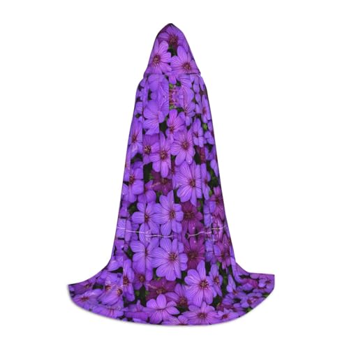 JAYWIS Lila Lilien-Blumen-Druck, Jugend-Kapuzenumhang – bedruckter, verstellbarer Umhang für Teenager, Halloween-Abenteuer, Partys und festliche Anlässe, Größe M JAYWIS Lila Lilien-Blumen-Druck, Jugend-Kapuzenumhang – bedruckter, verstellbarer Umhang für Teenager, Halloween-Abenteuer, Partys und festliche Anlässe, Größe M von JAYWIS