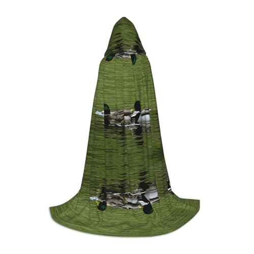 JAYWIS Loon Nature Kapuzenumhang mit Vogel-Druck, bedruckt, verstellbar, für Teenager, Halloween-Abenteuer, Partys und festliche Anlässe, Größe S von JAYWIS