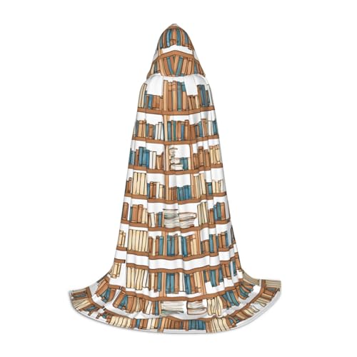 JAYWIS Lustiges Bücherregal – bedruckter Jugend-Kapuzenumhang – bedruckter, verstellbarer Umhang für Teenager, Halloween-Abenteuer, Partys und festliche Anlässe, Größe L JAYWIS Lustiges Bücherregal – bedruckter Jugend-Kapuzenumhang – bedruckter, verstellbarer Umhang für Teenager, Halloween-Abenteuer, Partys und festliche Anlässe, Größe L von JAYWIS