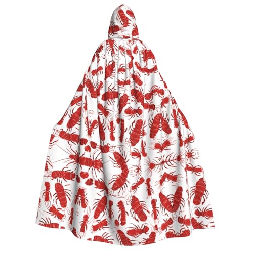 JAYWIS Roter Halloween-Umhang mit Kapuze für Erwachsene, bedruckt, für Festivals, Gothic-Veranstaltungen und Kostümpartys JAYWIS Roter Halloween-Umhang mit Kapuze für Erwachsene, bedruckt, für Festivals, Gothic-Veranstaltungen und Kostümpartys von JAYWIS