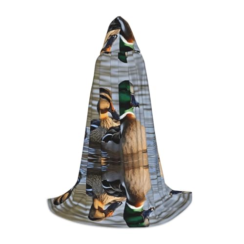 JAYWIS Stockente Ente – Bedruckter Kapuzenumhang für Jugendliche, Halloween-Abenteuer, Partys und festliche Anlässe, Größe M JAYWIS Stockente Ente – Bedruckter Kapuzenumhang für Jugendliche, Halloween-Abenteuer, Partys und festliche Anlässe, Größe M von JAYWIS