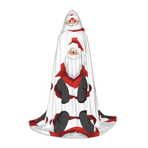 JAYWIS Süßer Weihnachtsmann-Aufdruck, Jugend-Kapuzenumhang – bedruckter, verstellbarer Umhang für Teenager, Halloween-Abenteuer, Partys und festliche Anlässe, Größe M JAYWIS Süßer Weihnachtsmann-Aufdruck, Jugend-Kapuzenumhang – bedruckter, verstellbarer Umhang für Teenager, Halloween-Abenteuer, Partys und festliche Anlässe, Größe M von JAYWIS