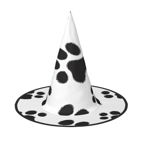 JAYWIS Tierdrucke, volle Abdeckung, Halloween-Hut für Erwachsene, verstaubare Hexen-Kopfbedeckung für Renaissance-Messen, Gothic-Partys und Festivals von JAYWIS