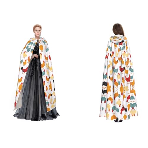 JAYWIS Umhang mit Kapuze für Erwachsene, verstellbar, Halloween-Kostüme, Festivals und Gothic-Events von JAYWIS