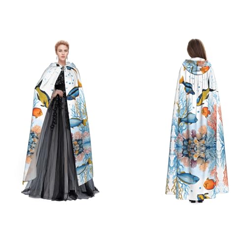 JAYWIS Umhang mit Kapuze für Erwachsene, verstellbarer Umhang für Halloween-Kostüme, Festivals und Gothic-Veranstaltungen JAYWIS Umhang mit Kapuze für Erwachsene, verstellbarer Umhang für Halloween-Kostüme, Festivals und Gothic-Veranstaltungen von JAYWIS