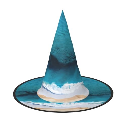 JAYWIS Underwater View Halloween-Hut für Erwachsene, verstaubare Hexe, Kopfbedeckung für Renaissance-Messen, Gothic-Partys und Festivals von JAYWIS