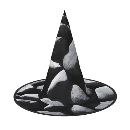 JAYWIS Viele schwarze Kieselsteine, volle Abdeckung, Halloween-Hut für Erwachsene, verstaubare Hexen-Kopfbedeckung für Renaissance-Messen, Gothic-Partys und Festivals JAYWIS Viele schwarze Kieselsteine, volle Abdeckung, Halloween-Hut für Erwachsene, verstaubare Hexen-Kopfbedeckung für Renaissance-Messen, Gothic-Partys und Festivals von JAYWIS
