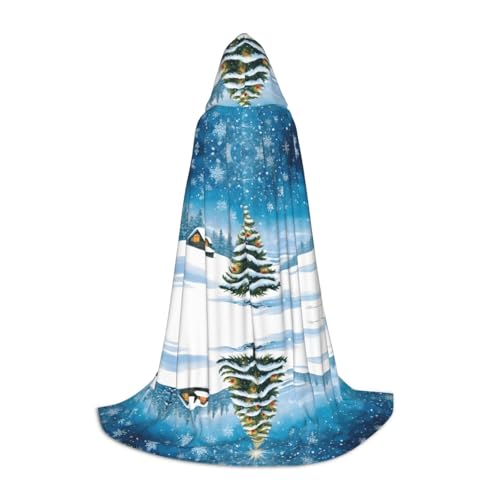 JAYWIS Weihnachtsbäume – bedruckter Kapuzenumhang für Jugendliche, Halloween-Abenteuer, Partys und festliche Anlässe, Größe M JAYWIS Weihnachtsbäume – bedruckter Kapuzenumhang für Jugendliche, Halloween-Abenteuer, Partys und festliche Anlässe, Größe M von JAYWIS