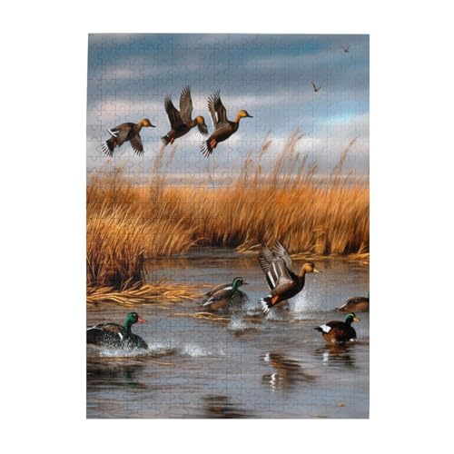 Jagd fliegende wilde Ente – Druck 500 Teile Bilderpuzzles für Erwachsene, umweltfreundliches Holzpuzzle mit Bildern, Geschenk für Familienspaß und Entspannung Jagd fliegende wilde Ente – Druck 500 Teile Bilderpuzzles für Erwachsene, umweltfreundliches Holzpuzzle mit Bildern, Geschenk für Familienspaß und Entspannung von JAYWIS