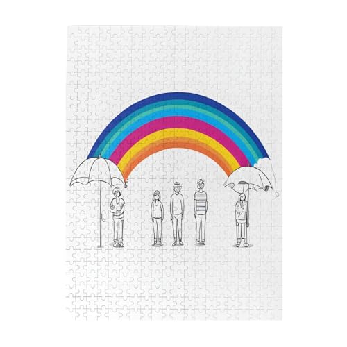 Kleiner Regenbogen – Druck 500 Teile Bilderpuzzles für Erwachsene, umweltfreundliches Holzpuzzle mit Bildern, Geschenk für Familienspaß und Entspannung Kleiner Regenbogen – Druck 500 Teile Bilderpuzzles für Erwachsene, umweltfreundliches Holzpuzzle mit Bildern, Geschenk für Familienspaß und Entspannung von JAYWIS