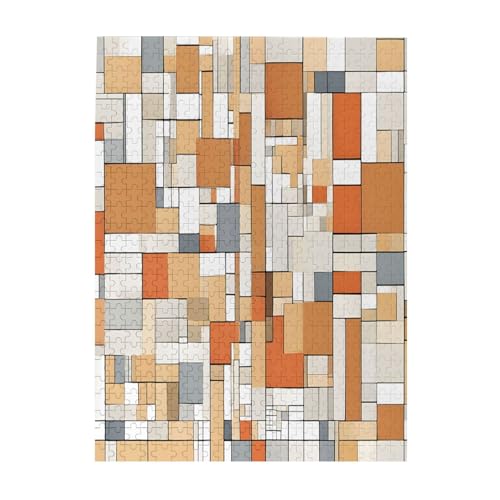 Mid Century Modern - Print 500 Teile Bilderpuzzles für Erwachsene, umweltfreundliches Holzpuzzle mit Bildern, Geschenk für Familienspaß und Entspannung von JAYWIS