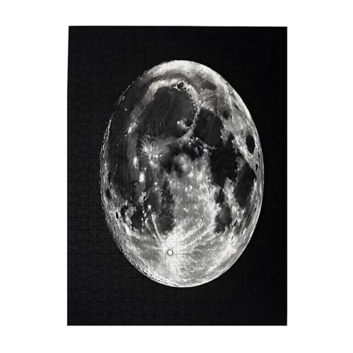 Moon – Print 500 Teile Bilderpuzzles für Erwachsene, umweltfreundliches Holzpuzzle mit Bildern, Geschenk für Familienspaß und Entspannung Moon – Print 500 Teile Bilderpuzzles für Erwachsene, umweltfreundliches Holzpuzzle mit Bildern, Geschenk für Familienspaß und Entspannung von JAYWIS