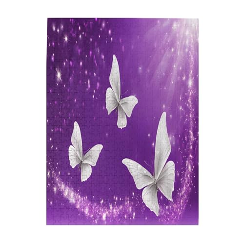 Purple Butterflies – Druck 500 Teile Bilderpuzzles für Erwachsene, umweltfreundliches Holzpuzzle mit Bildern, Geschenk für Familienspaß und Entspannung Purple Butterflies – Druck 500 Teile Bilderpuzzles für Erwachsene, umweltfreundliches Holzpuzzle mit Bildern, Geschenk für Familienspaß und Entspannung von JAYWIS
