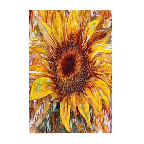 Sonnenblumen-Druck, 300-teiliges Bilderpuzzle, Holz für Erwachsene, Familienspaß und Entspannungsgeschenk Sonnenblumen-Druck, 300-teiliges Bilderpuzzle, Holz für Erwachsene, Familienspaß und Entspannungsgeschenk von JAYWIS
