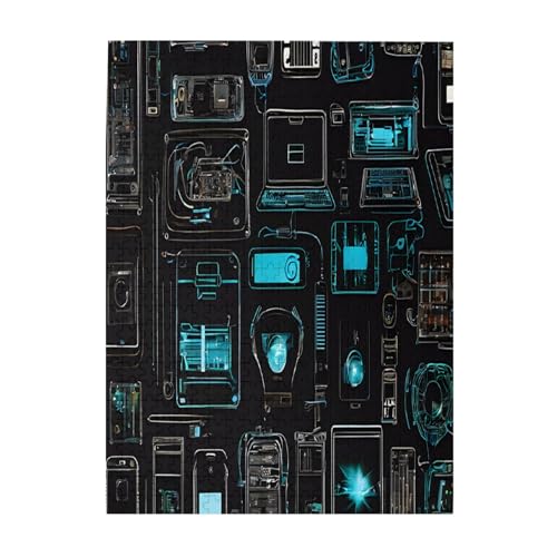 Spiel Video Gaming Muster - Drucken 500 Teile Bilderpuzzles für Erwachsene Umweltfreundliches Holzpuzzle mit Bildern Geschenk für Familie Spaß und Entspannung von JAYWIS