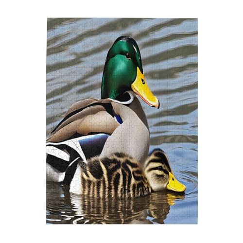Stockente Ente – Druck 500 Teile Bilderpuzzles für Erwachsene, umweltfreundliches Holzpuzzle mit Bildern, Geschenk für Familienspaß und Entspannung Stockente Ente – Druck 500 Teile Bilderpuzzles für Erwachsene, umweltfreundliches Holzpuzzle mit Bildern, Geschenk für Familienspaß und Entspannung von JAYWIS