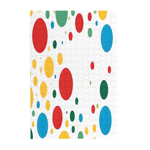 Twister Polka Dots – Druck 300 Teile Bilderpuzzle – Holz für Erwachsene, Familienspaß und Entspannungsgeschenk Twister Polka Dots – Druck 300 Teile Bilderpuzzle – Holz für Erwachsene, Familienspaß und Entspannungsgeschenk von JAYWIS