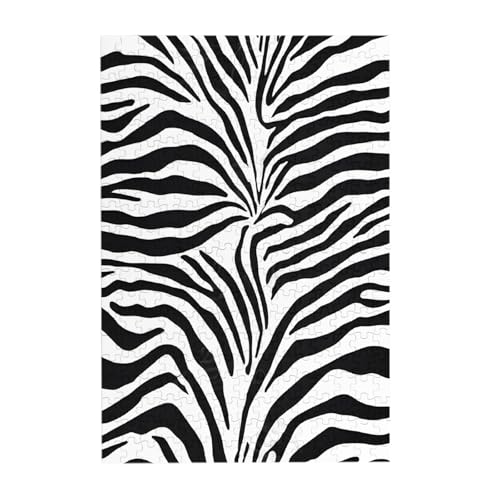Zebra Prints – 300-teiliges Bilderpuzzle aus Holz für Erwachsene, Familienspaß und Entspannungsgeschenk von JAYWIS