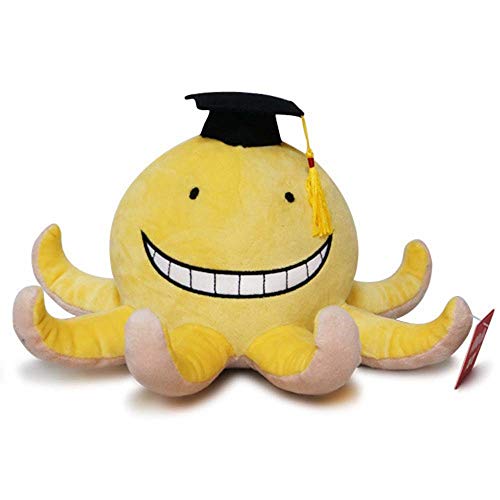 JAZ Anime Assassination Classroom Tintenfisch Plüsch Puppe Koroshi Sensei Lehrer Cosplay Mini Plüschtier Gefüllte Puppen Weiche PP Baumwollspielzeug von JAZ