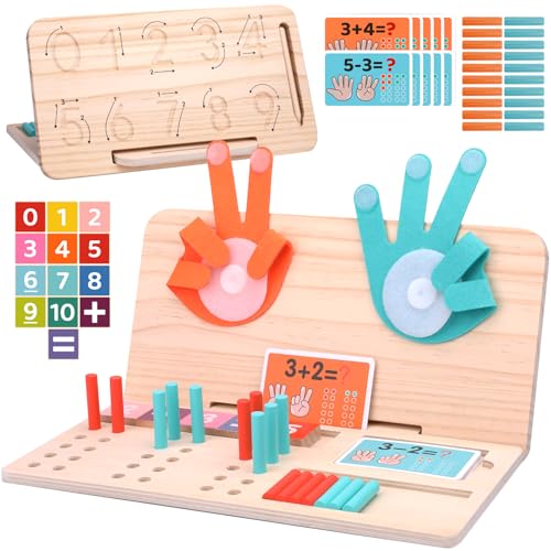 Montessori Mathematik Lernspielzeug – Zahlenblöcke, Zählstäbe, Zahlenbrett & Fingerzählen, Pädagogisches STEM Sensorisches Vorschulspielzeug für Kleinkinder 2 3 4 5 Jahre, Jungen & Mädchen Montessori Mathematik Lernspielzeug – Zahlenblöcke, Zählstäbe, Zahlenbrett & Fingerzählen, Pädagogisches STEM Sensorisches Vorschulspielzeug für Kleinkinder 2 3 4 5 Jahre, Jungen & Mädchen von JAiiMen